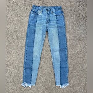 American Eagle Pants Women Size 00 Regular Button Fly Vtg Hi-Rise Straight Jeans